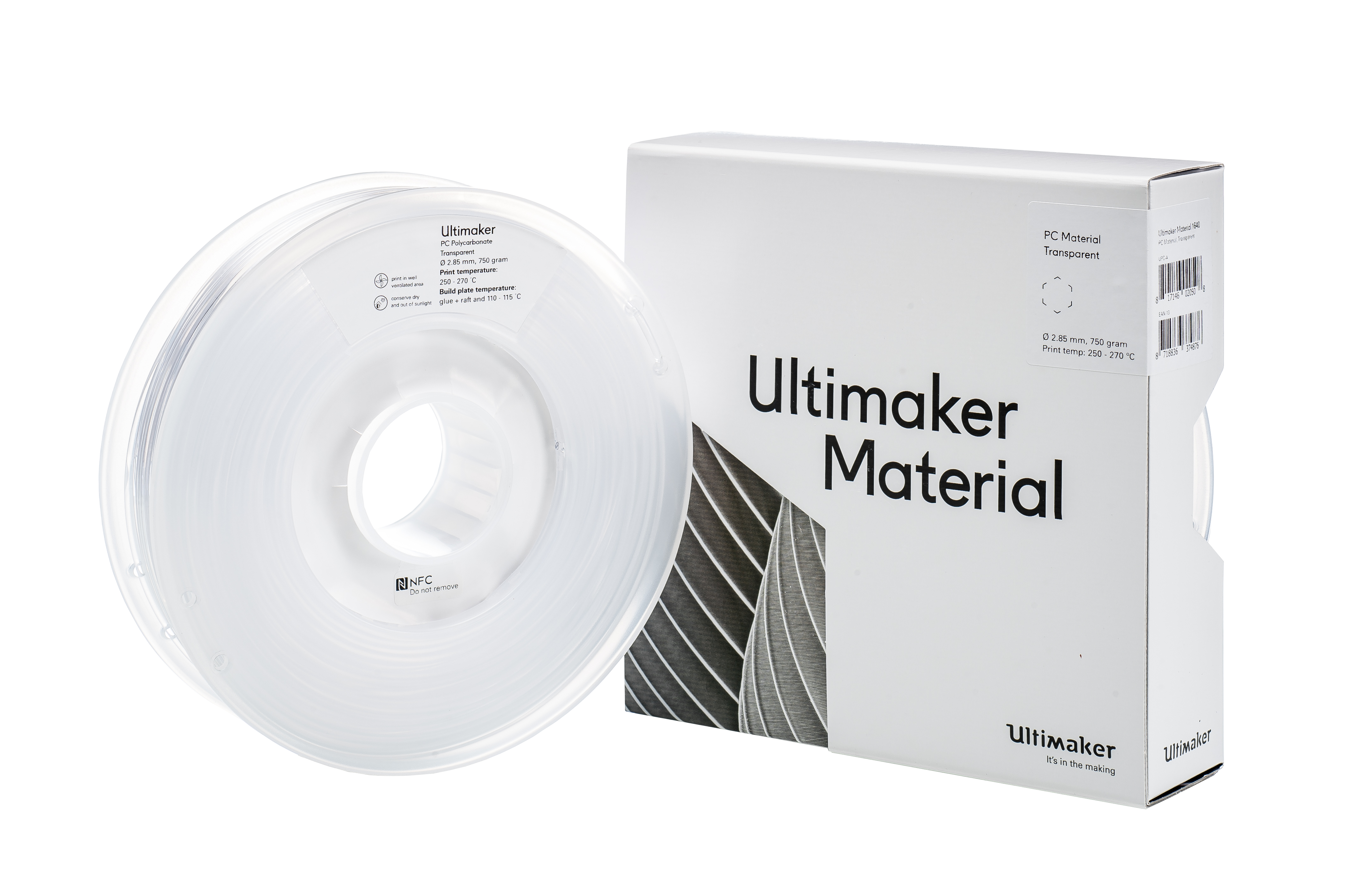UltiMaker PCA 3D 打印膠條 2.85毫米 750g