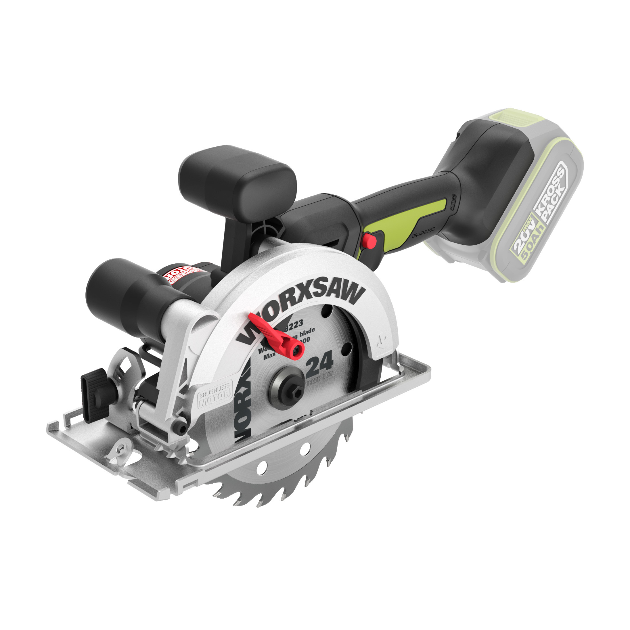 WORX WU535X 20V 鋰電150mm電圓鋸