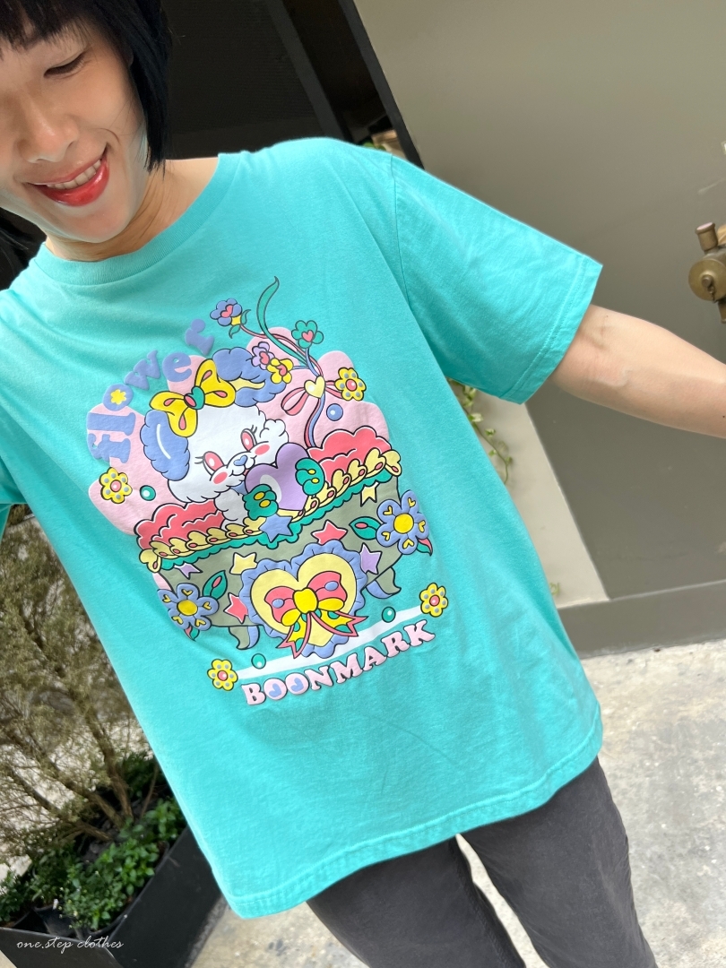 泰國蒂芬妮綠繽紛狗狗T