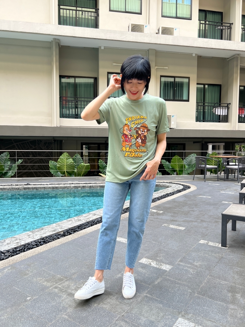 泰國西部牛仔奇奇蒂蒂涼感T (綠)