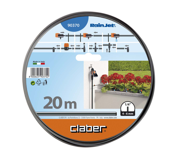 意大利"CLABER" PE輸水喉1/4"X20M-[90370]