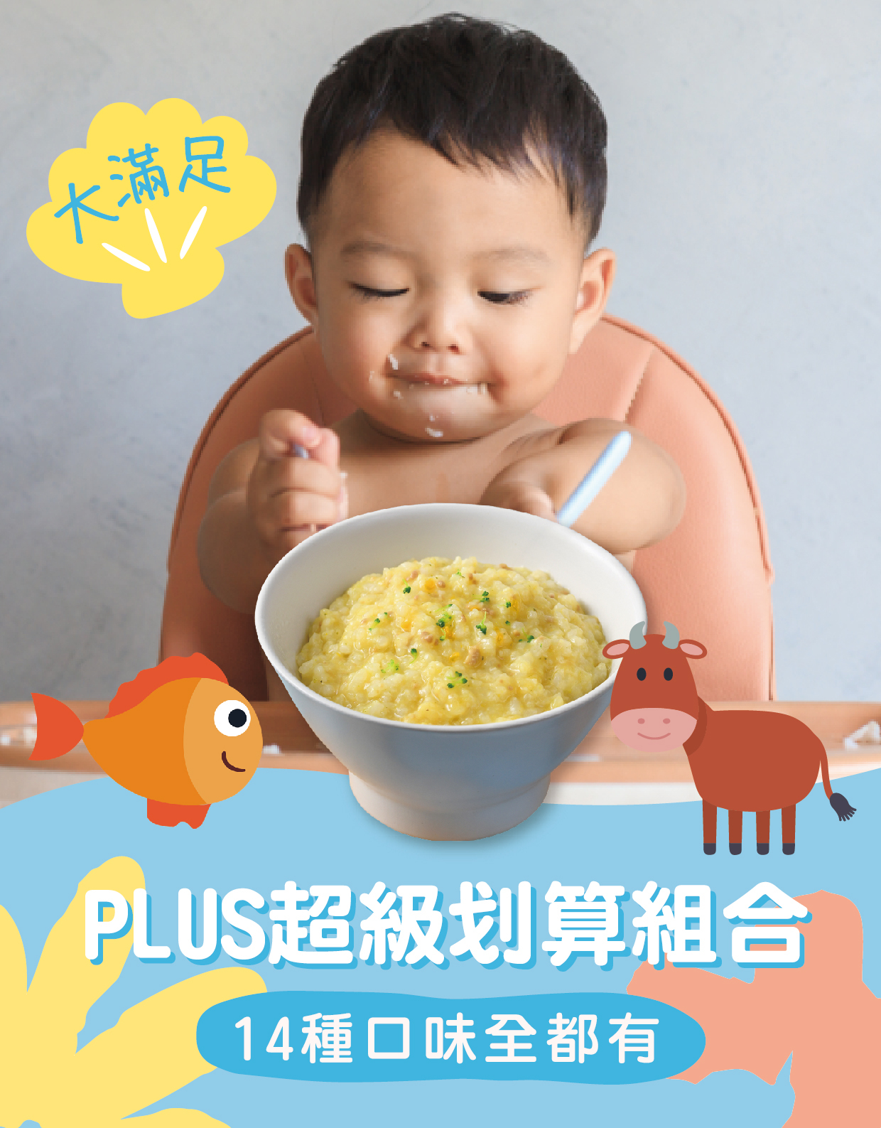 寶兒媽咪 寶寶粥PLUS超級划算組【雞肉+豬肉+干貝+鱸魚+鯛魚+牛肉+】28包/組