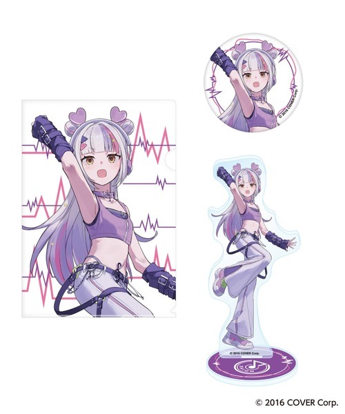 「官品代購」Hololive  『hololive×HoneyWorks』× ZOZOTOWN 周邊SET 立牌+襟章+ A4 File