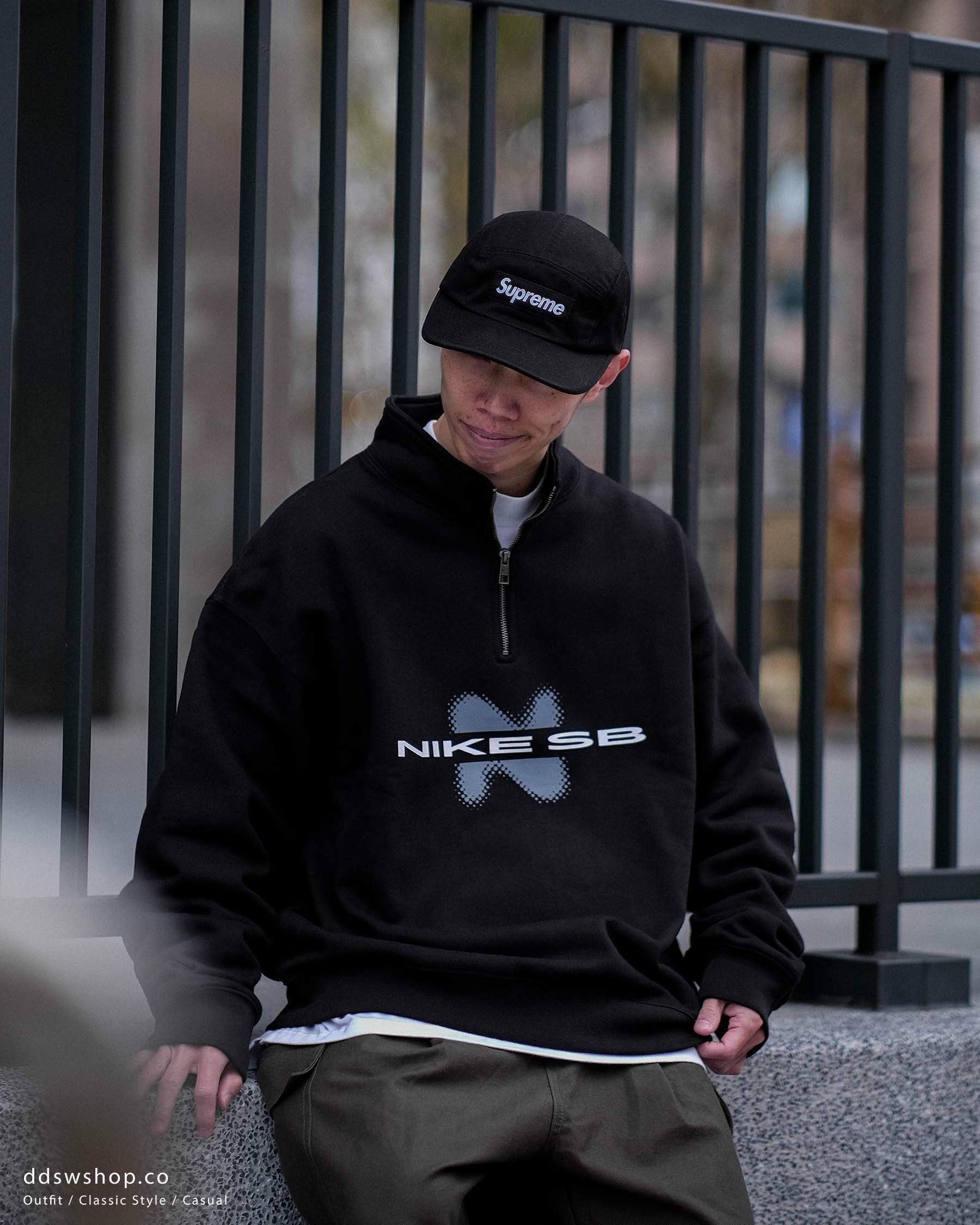 Nike SB 半高領 大學踢 黑色 FB8563-010