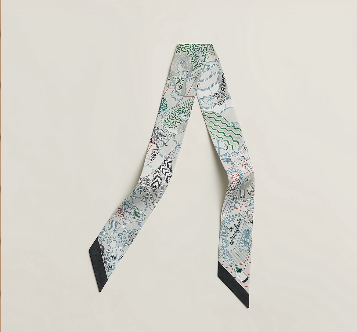 HERMES Splash Park Twilly NOIR/GRIS