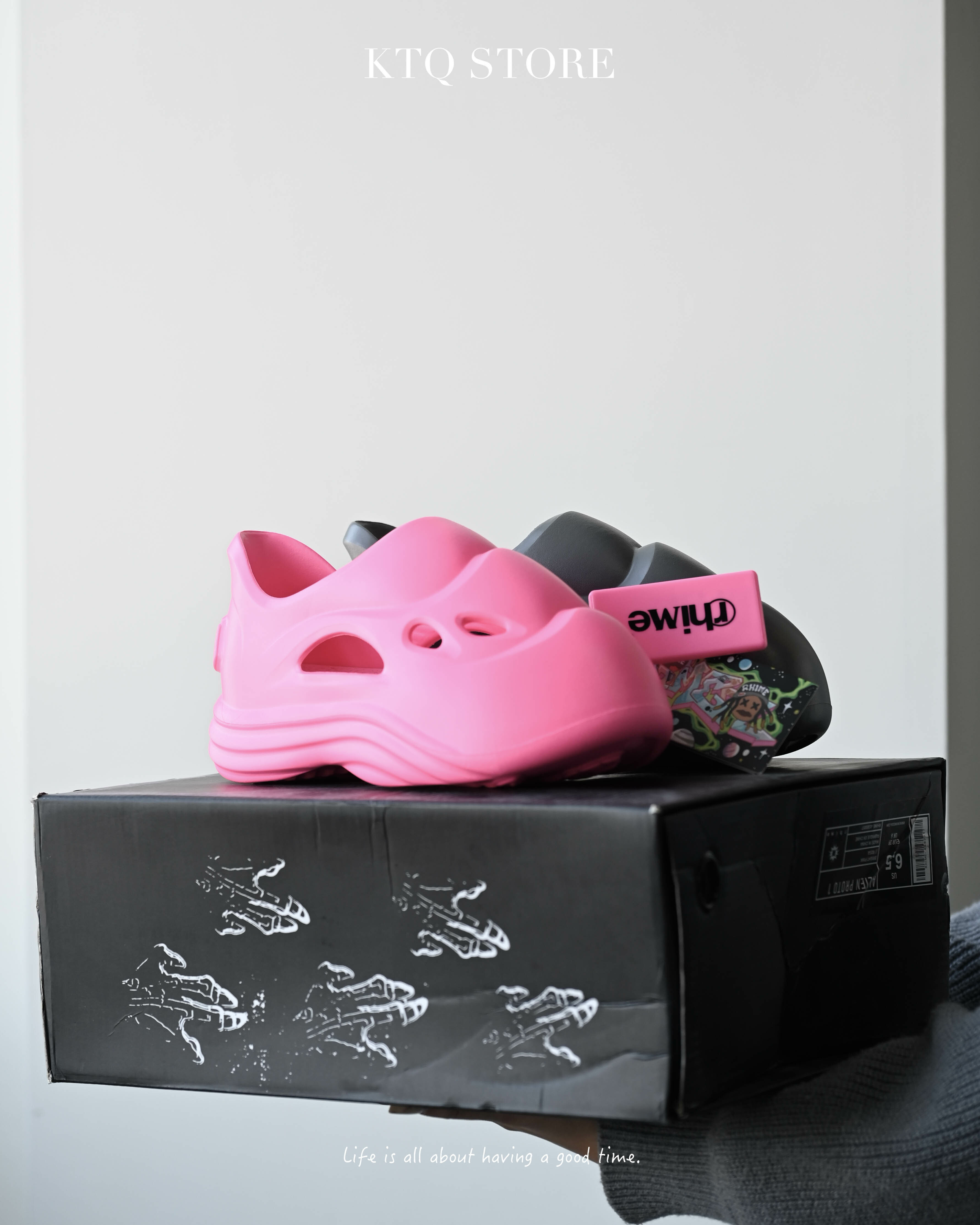 KTQ STORE ‧  Rhime Alien Proto I 異形懶人鞋 黑 灰 煙霧灰 骨白 蒂芬尼綠 粉