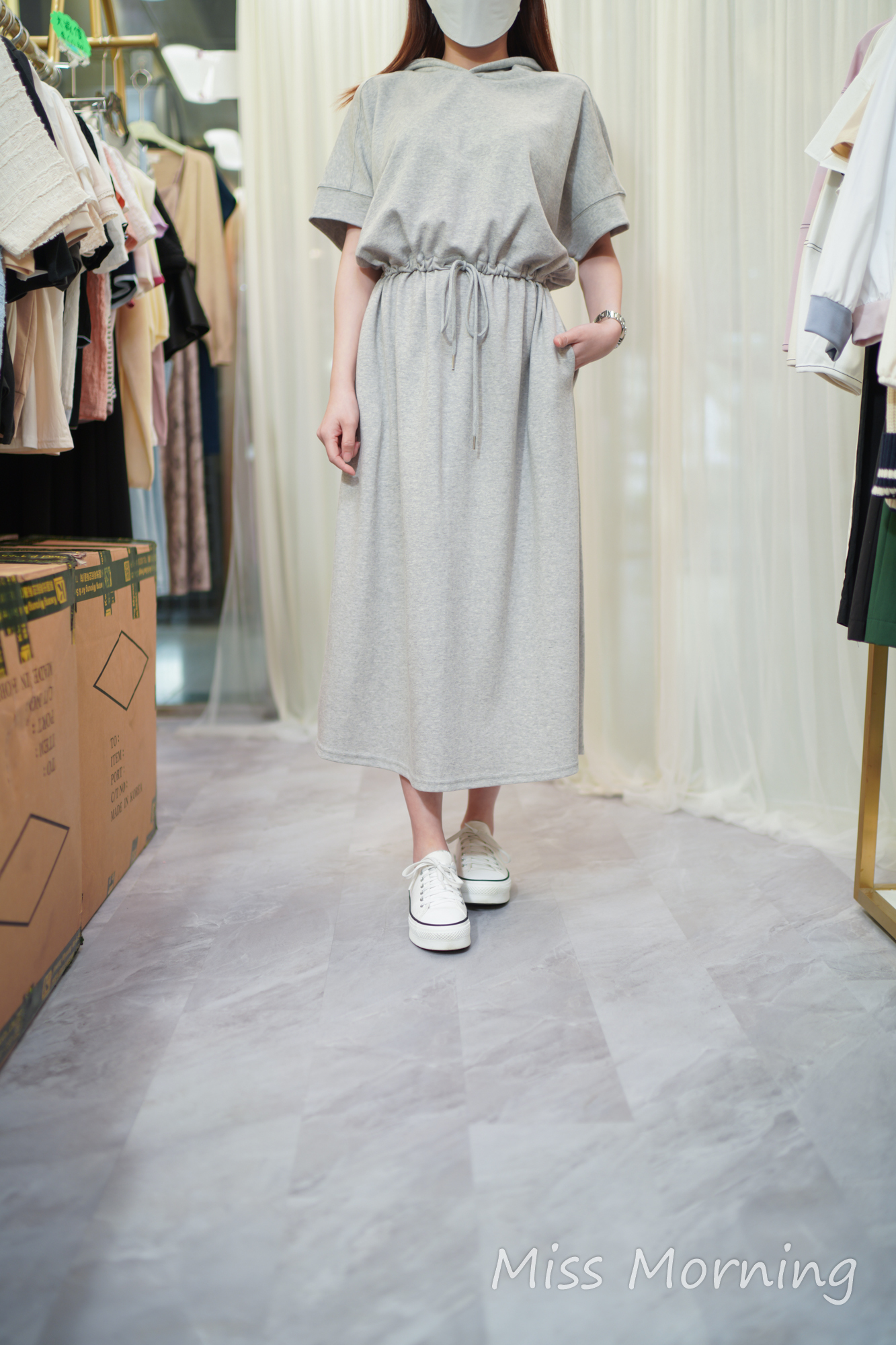 有帽款連身裙(13733)