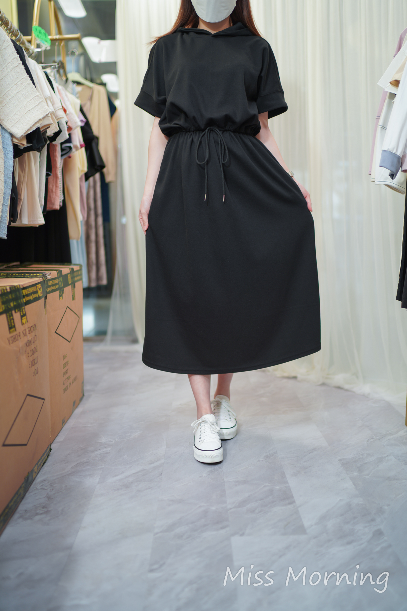 有帽款連身裙(13733)