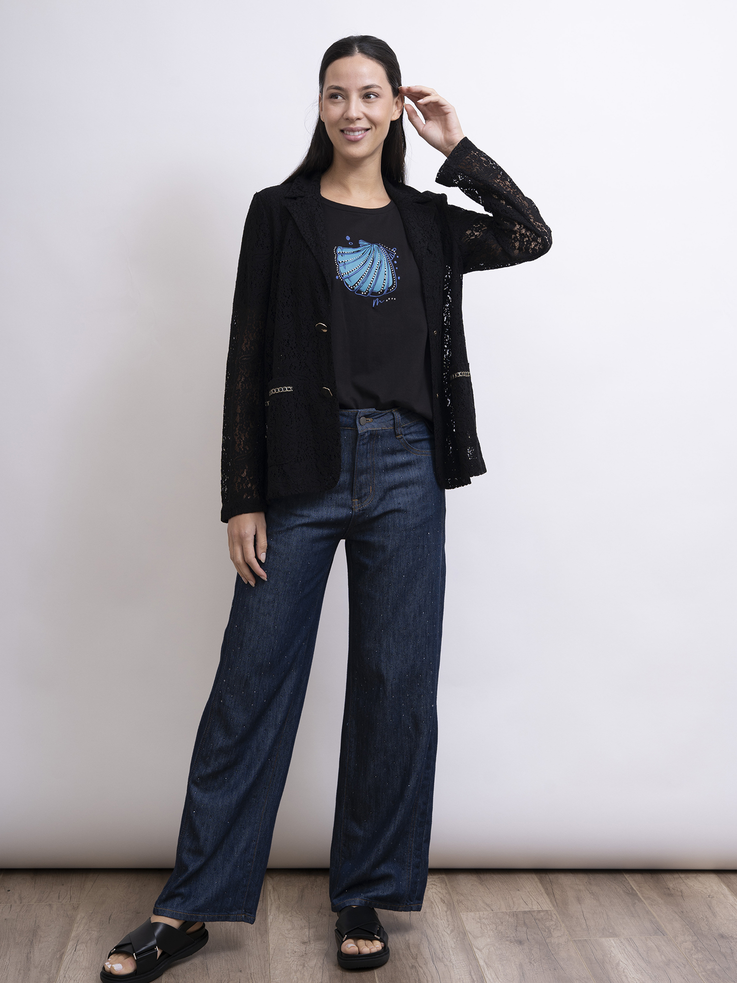 mi-tu 蕾絲西裝外套