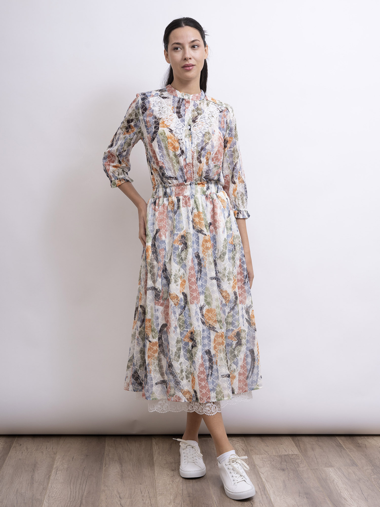 mi-tu 印花通花恤衫