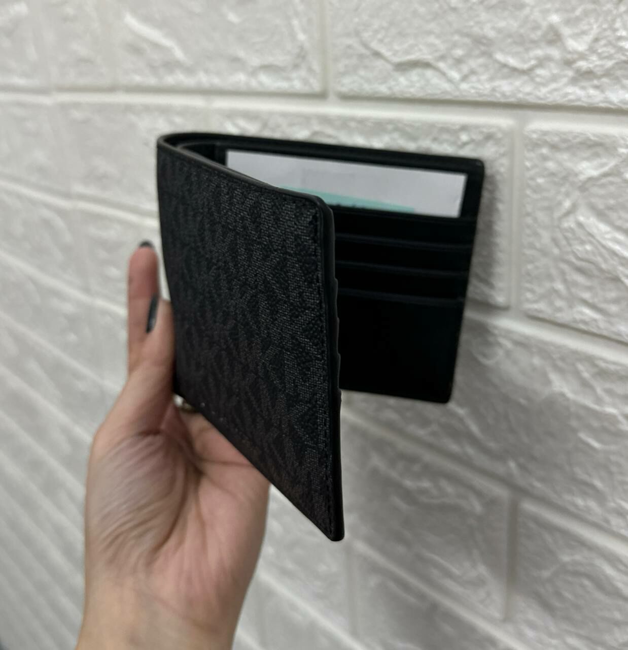 [S] MICHAEL KORS 36U9LCRF6B COOPER BILLFOLD W PASSCASE,BLACK, 193600148439 (SMK251)