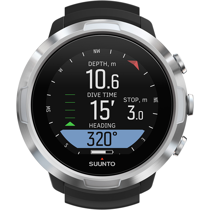 ▲SUUNTO D5 金屬銀色錶圈版 (保固三年)