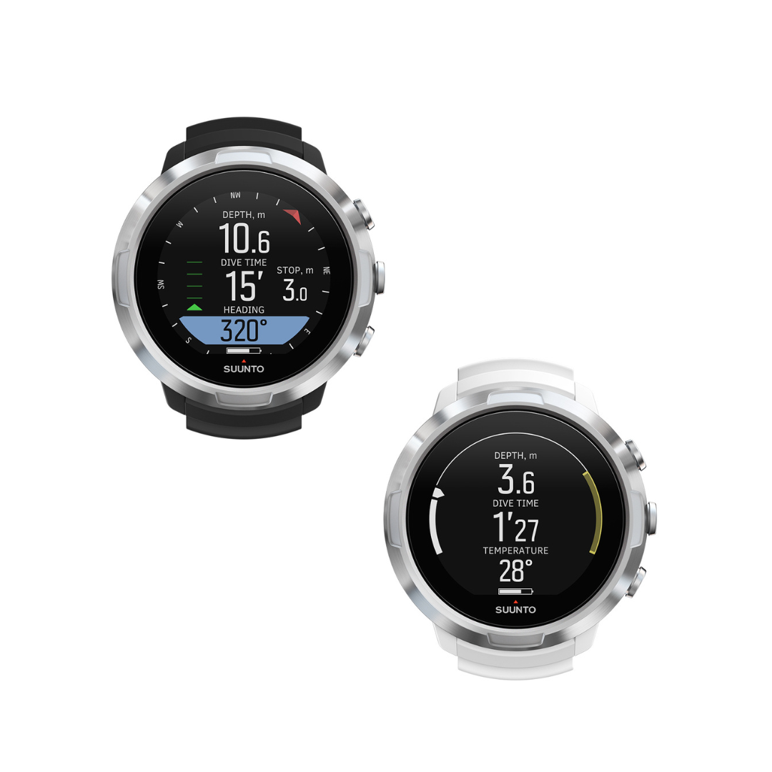 ▲SUUNTO D5 金屬銀色錶圈版 (保固三年)