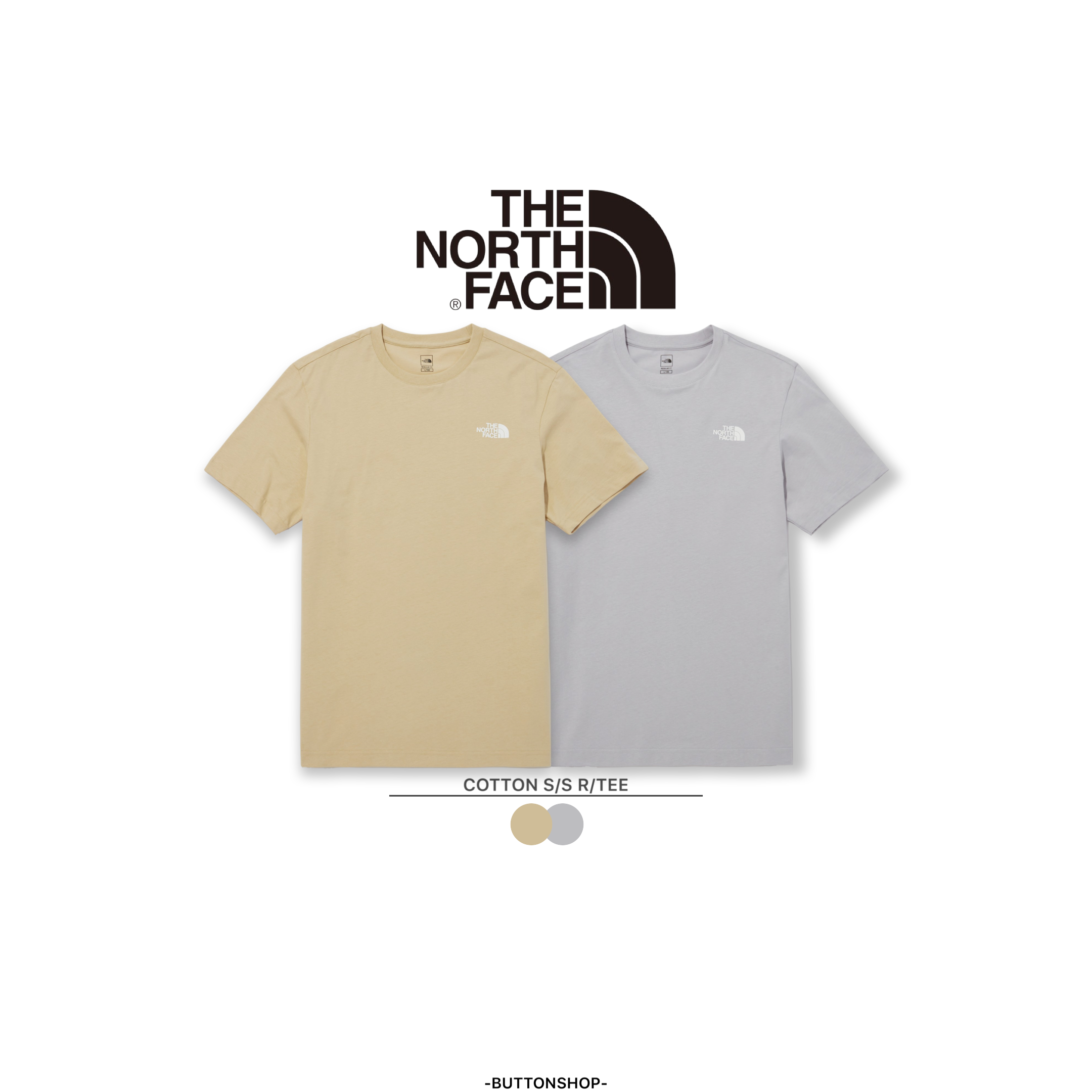 【現貨】The North Face COTTON S/S R/TEE 北臉純棉短Ｔ 素Ｔ  NT7UP00