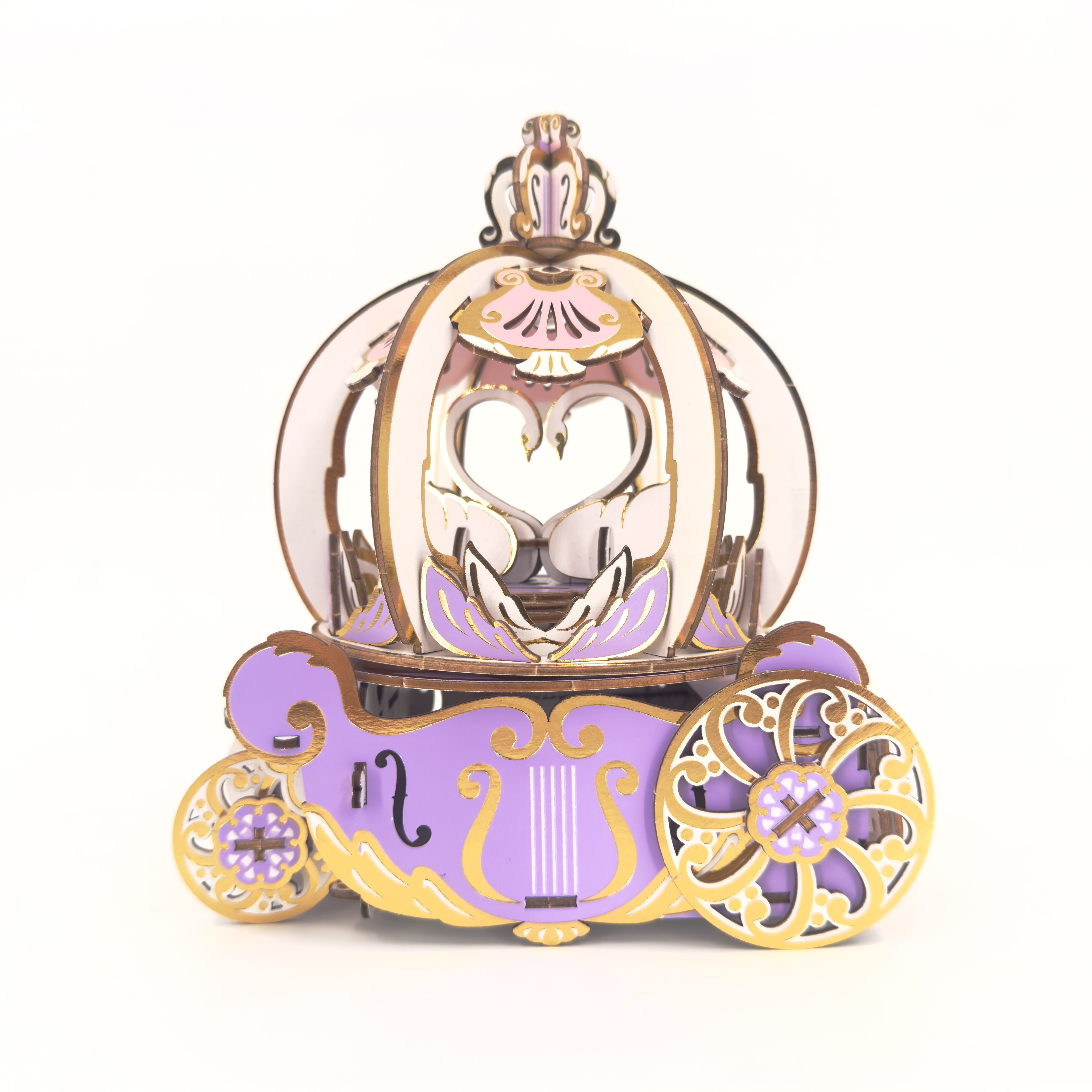 JIgzle 3D Plywood Puzzle - Musical Pumpkin Coach(Ring Holder)