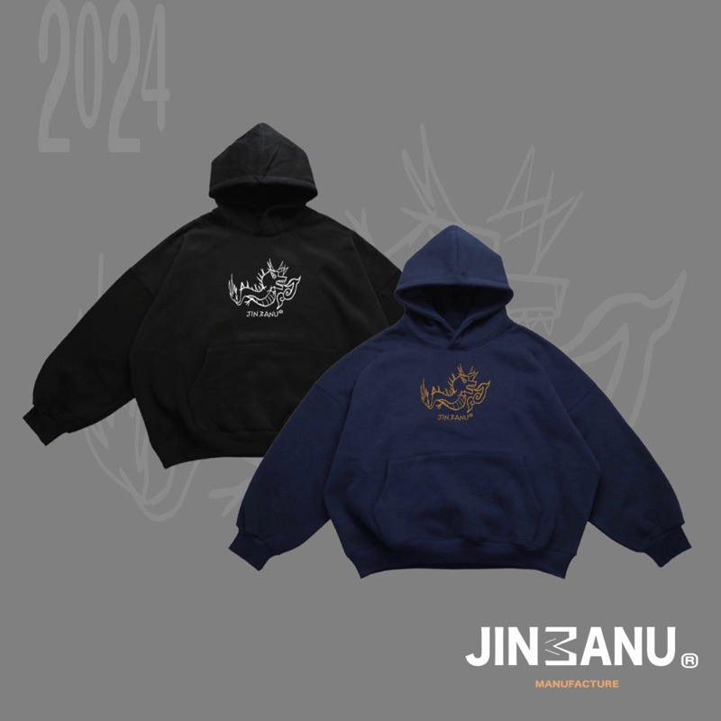 Jinmanu 限定 飛龍 帽踢 連帽 衛衣