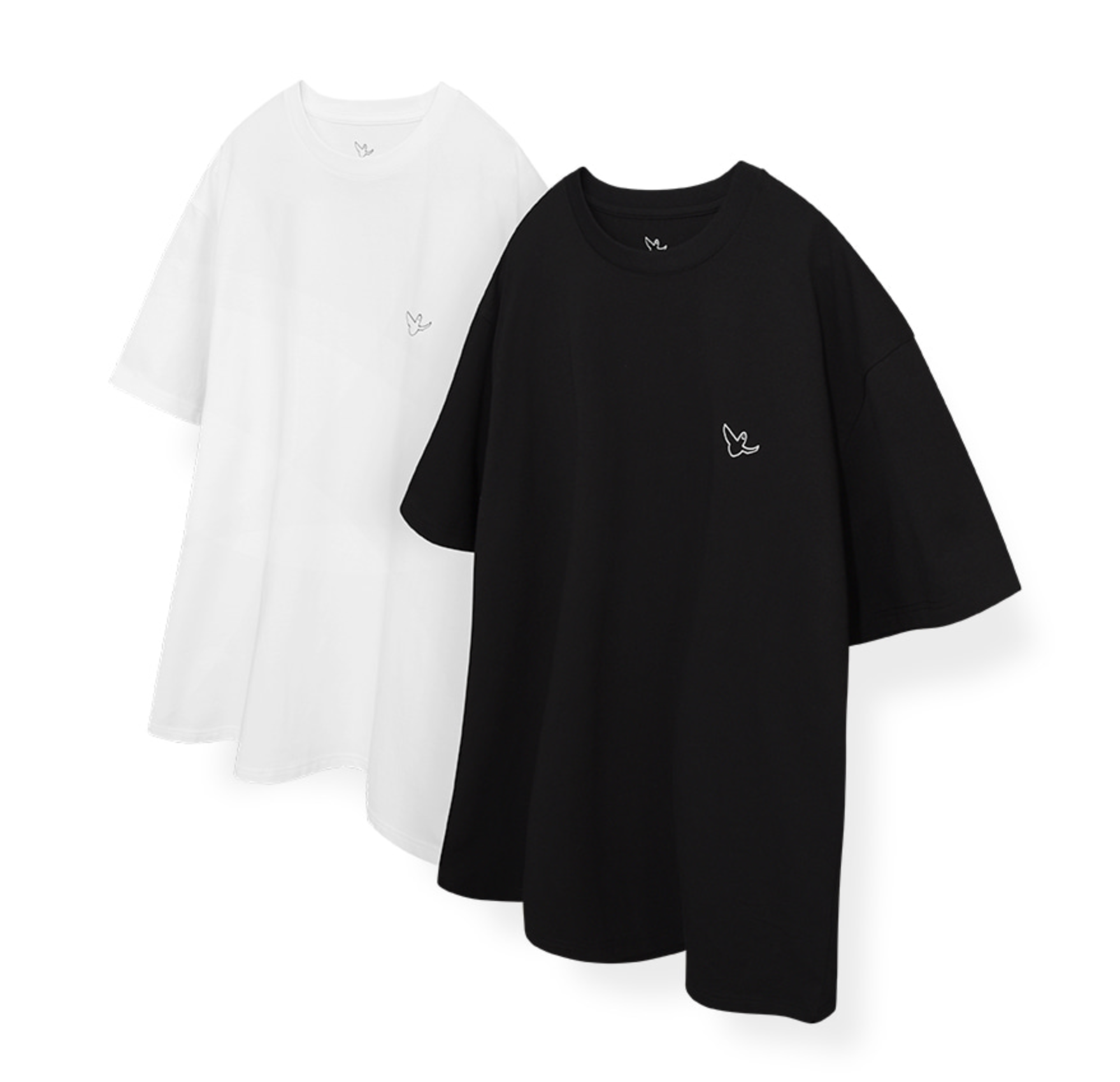 【現貨零碼折扣】 what it isnt 2Pack Half Sleeve T-shirts 天使logo短Ｔ兩件組 可拆售 MG2402STE1TC