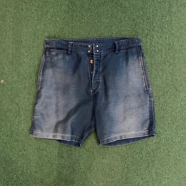 VISVIM PASTORAL SHORTS (DMGD MOLESKIN) - INDIGO SIZE 2 IN STOCK NOW (現貨發售中)
