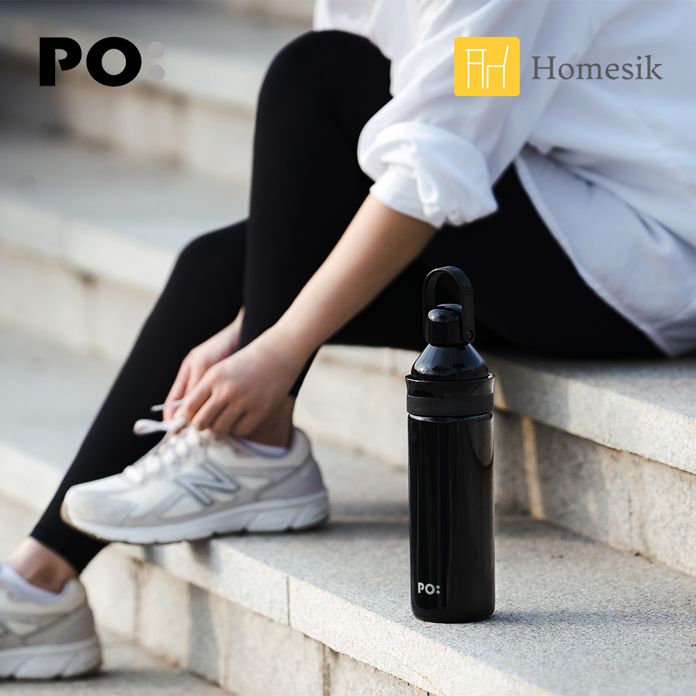 ODYSSEY 輕量便攜雙蓋水瓶 560ml (透黑色) 環保戶外水瓶 運動水瓶 PO: 15165