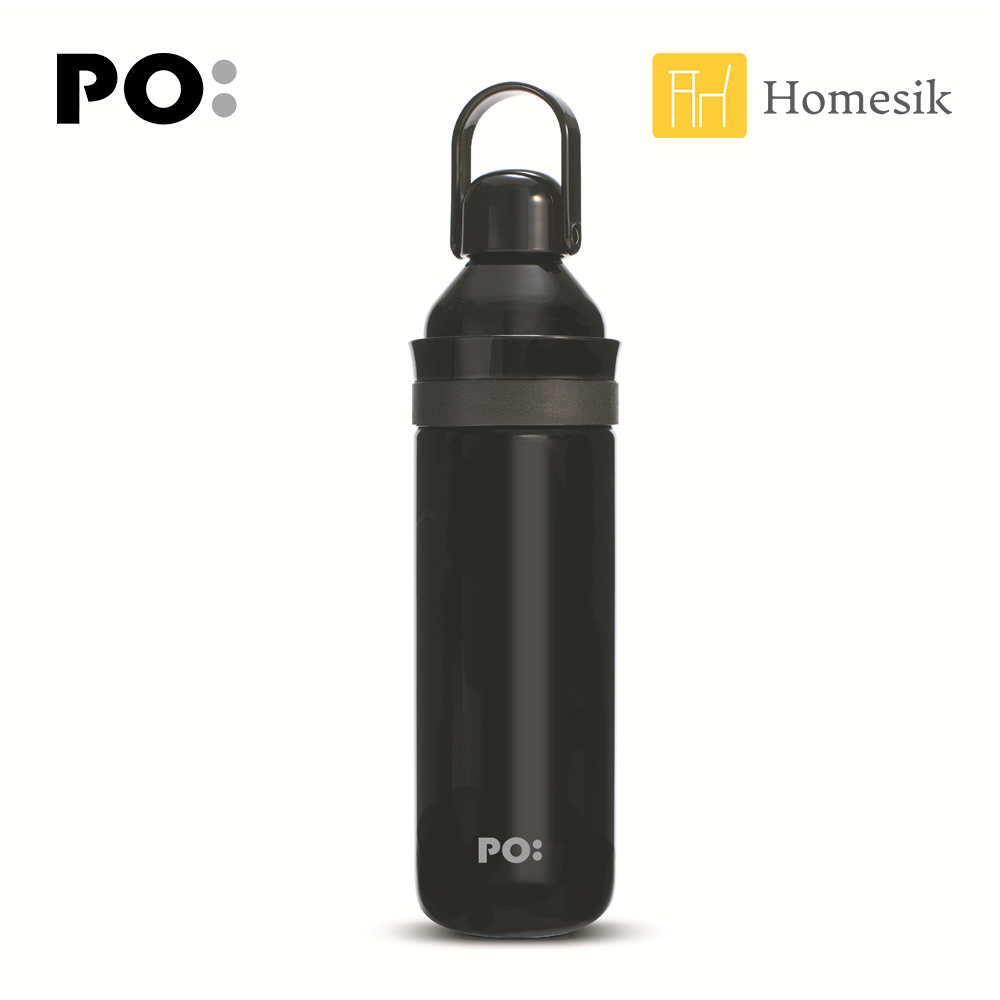 ODYSSEY 輕量便攜雙蓋水瓶 560ml (透黑色) 環保戶外水瓶 運動水瓶 PO: 15165