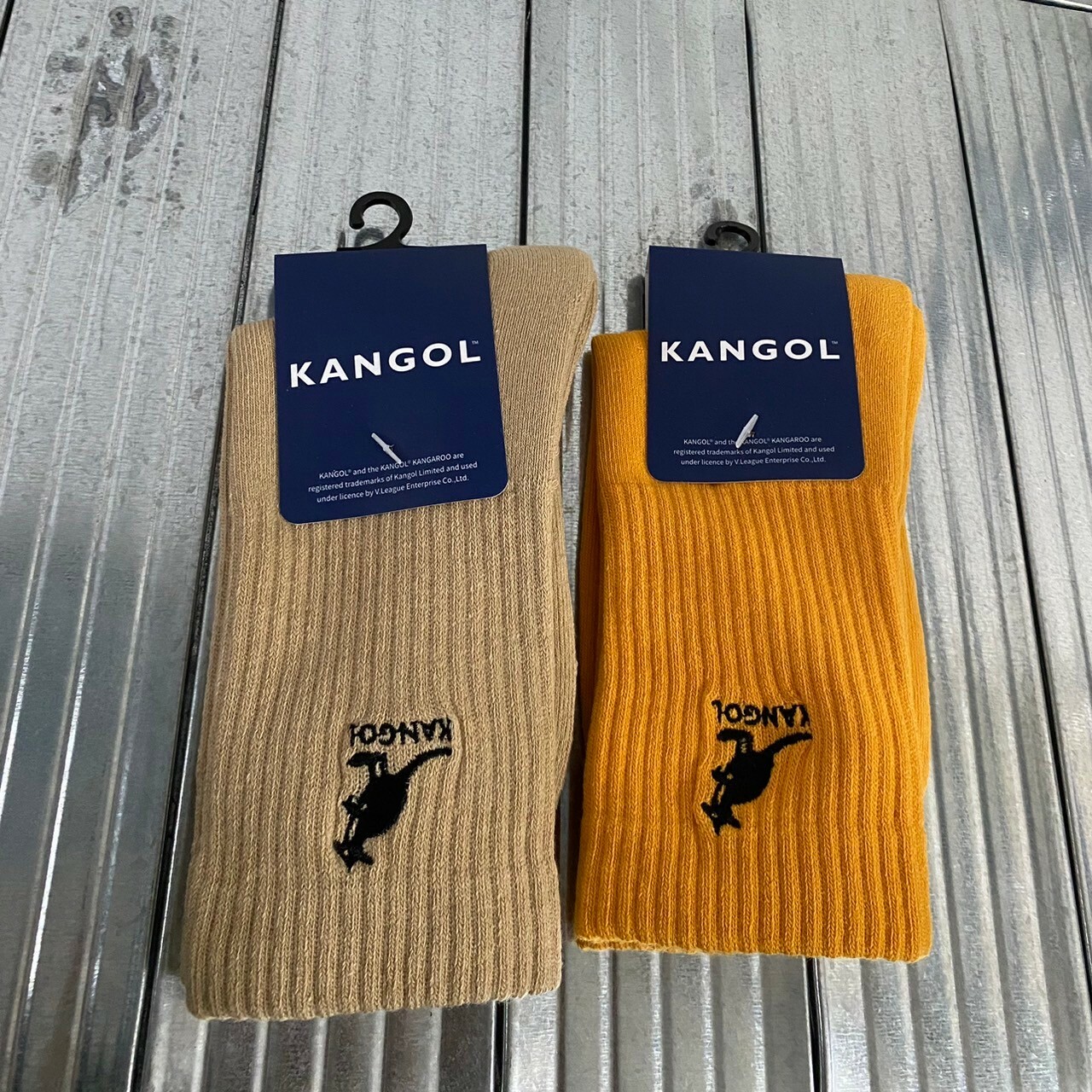 Kangol 刺繡Logo 高筒襪 61521840 / 61511840