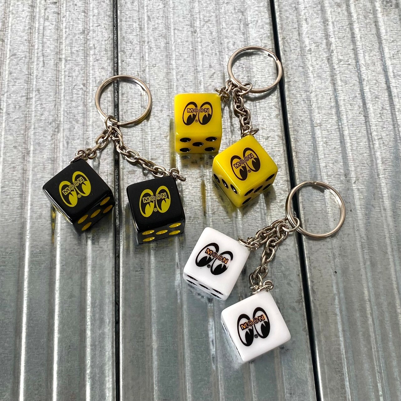 MOONEYES Moon Twin Dice 骰子鑰匙圈 三色