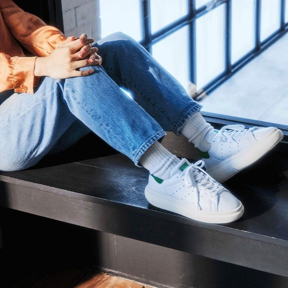 Adidas Originals Stan Smith PF 白綠 白色 小麥坤 增高 厚底 ID2786