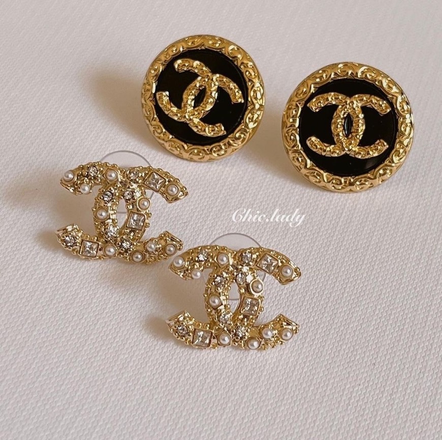 Earrings | 亮鑽珍珠小香耳環