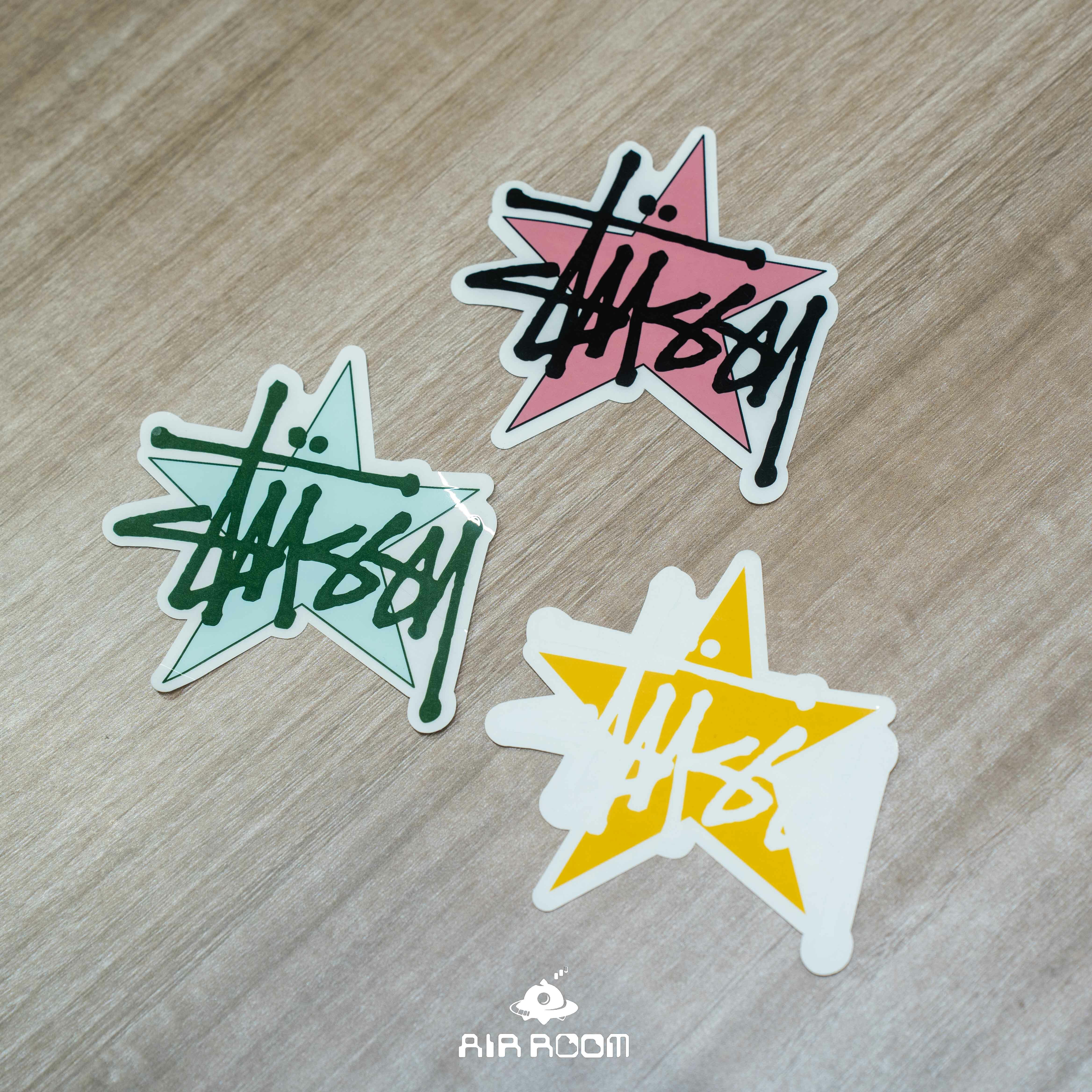 2023AW STUSSY Logo 星星 貼紙 現貨