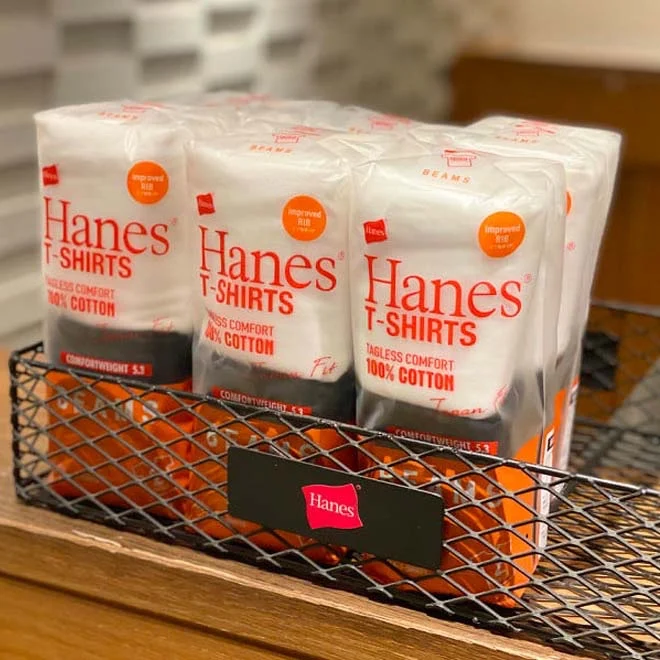 Hanes x BEAMS 別注 Japan Fit 2pack T-shirts