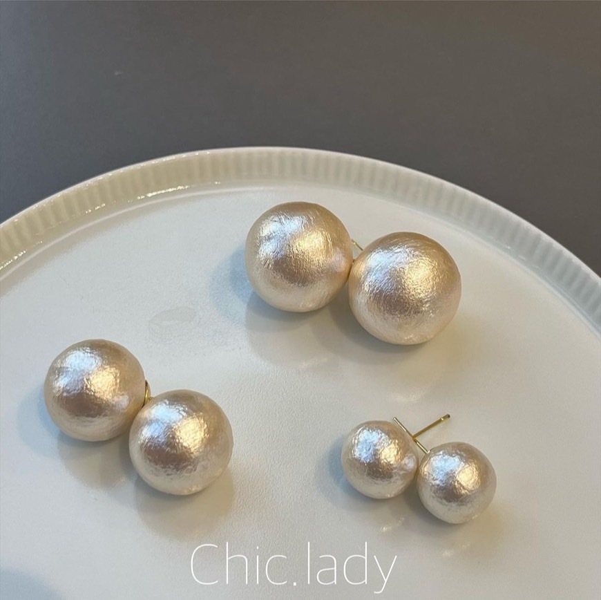 Earrings | 棉花糖珍珠