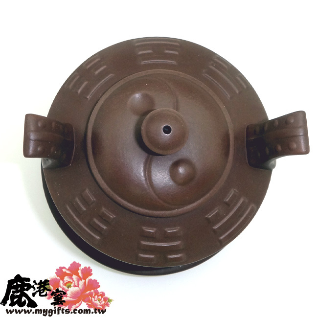 鹿港窯禮品館│紫砂陶-茶具組-意象玄機【扭轉乾坤】禮盒