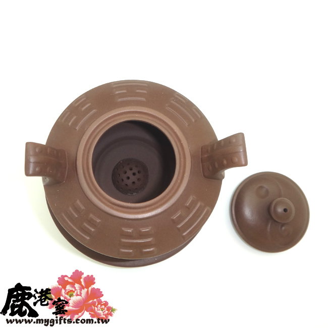 鹿港窯禮品館│紫砂陶-茶具組-意象玄機【扭轉乾坤】禮盒