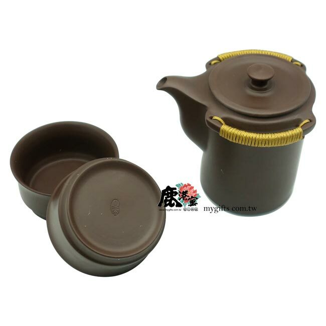 鹿港窯禮品館│茶道-紫砂陶-茶具組-人間茶系列【纏綿】禮盒