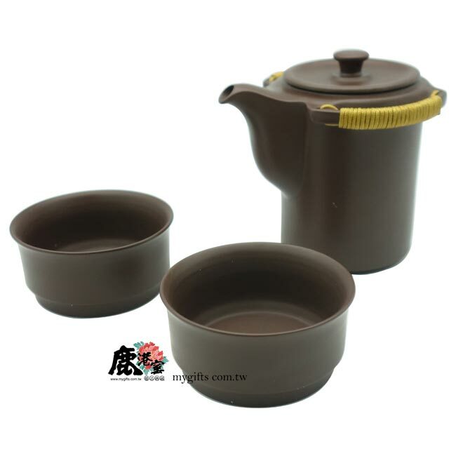 鹿港窯禮品館│茶道-紫砂陶-茶具組-人間茶系列【纏綿】禮盒