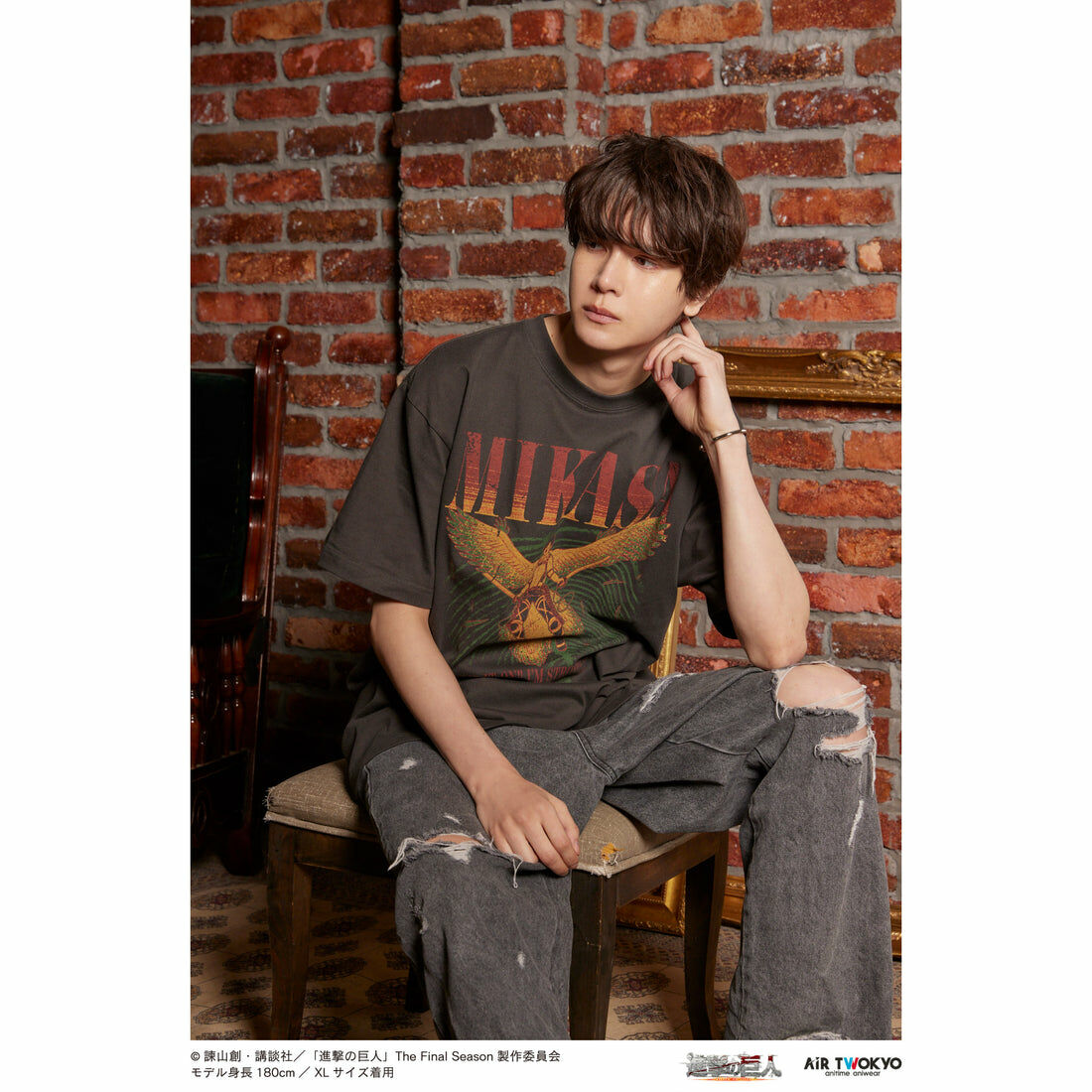 「ACG.GO」「預購」進擊的巨人 x AIR  TWOKYO T-shirt (来い!!私は強い!!)