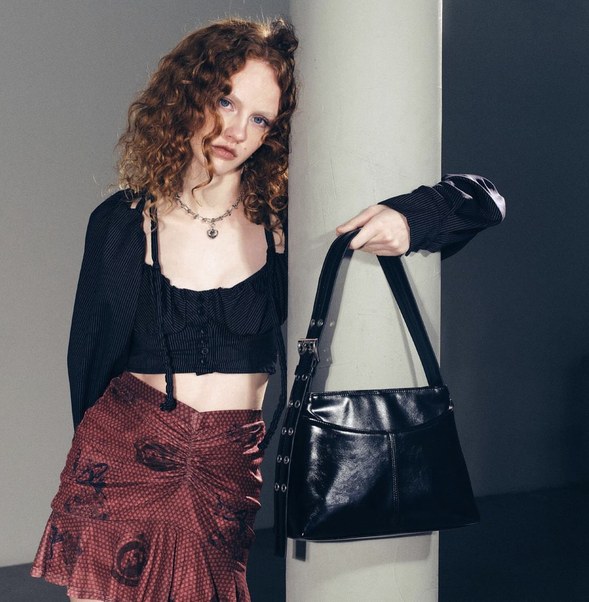 【FENNEC】24SS MAXI BUCKLE BAG - BLACK Fennec】Maxi Buckle Bag