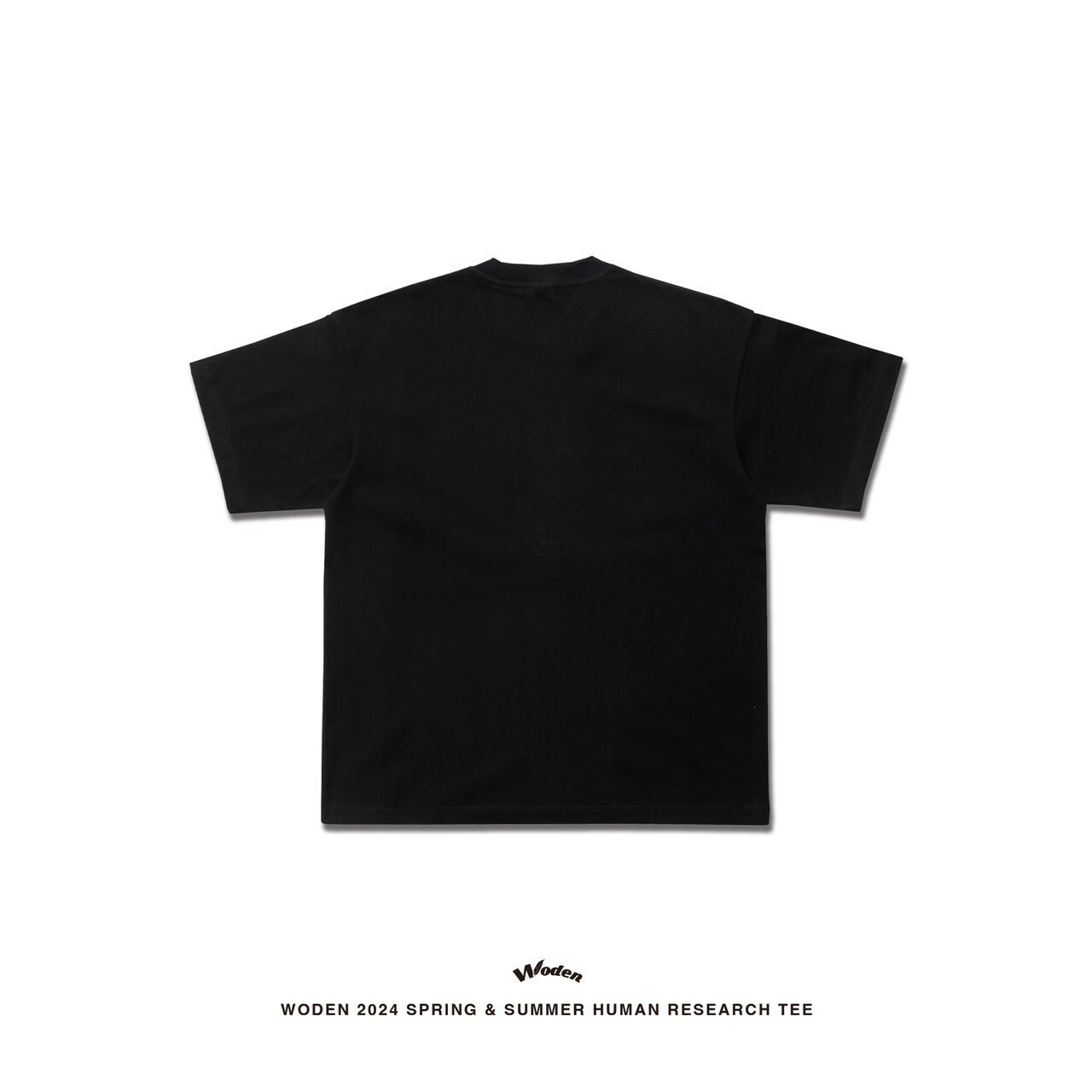 WODEN 2024 Spring & Summer 002 Human research tee 黑色款