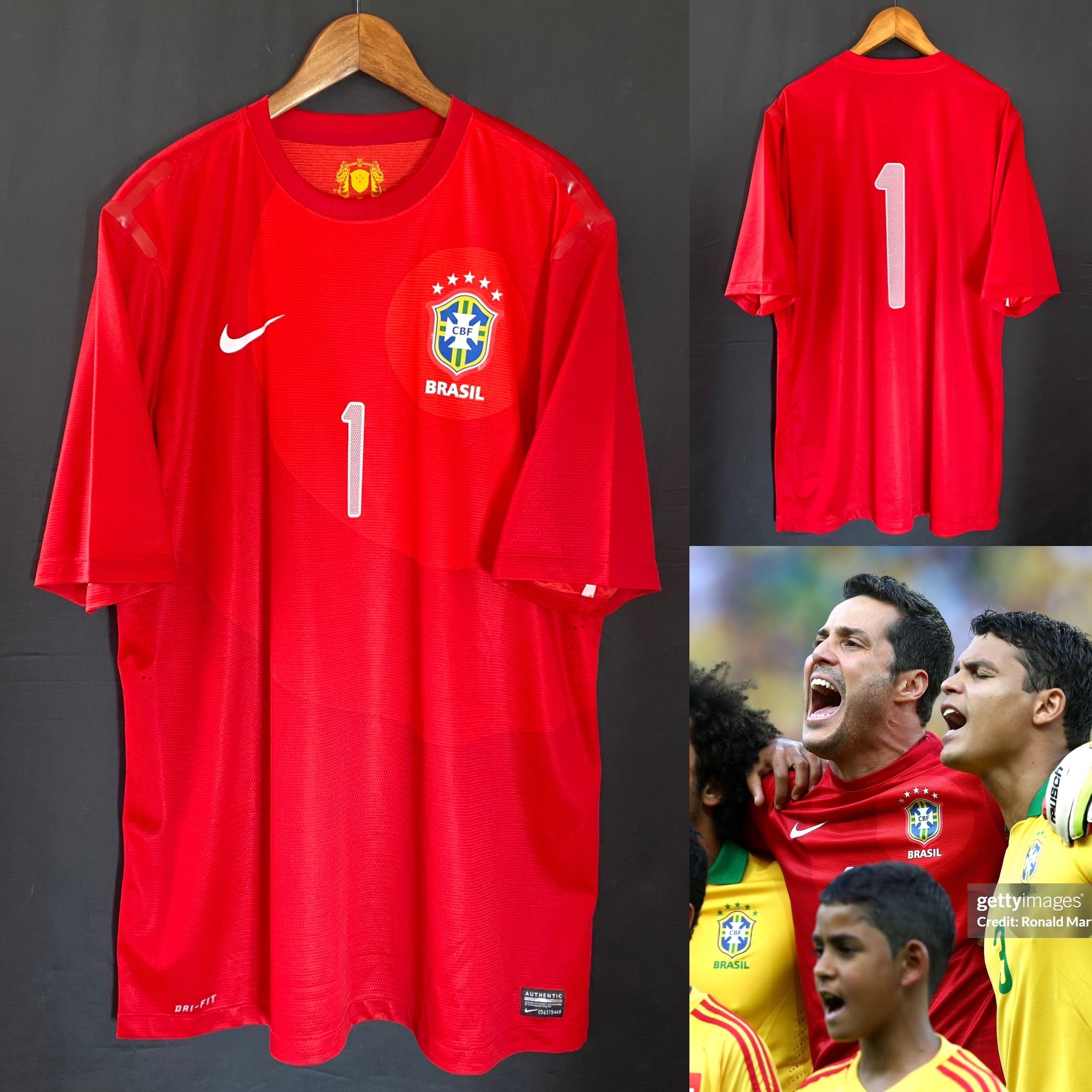 (更衣室版) 巴西 2012 Nike 龍門更衣室球員版球衣 #1