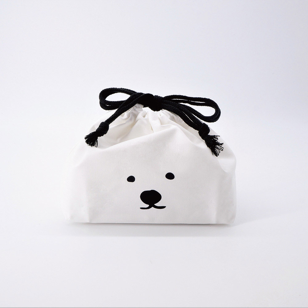 北海道白熊 便當束口袋 收納袋