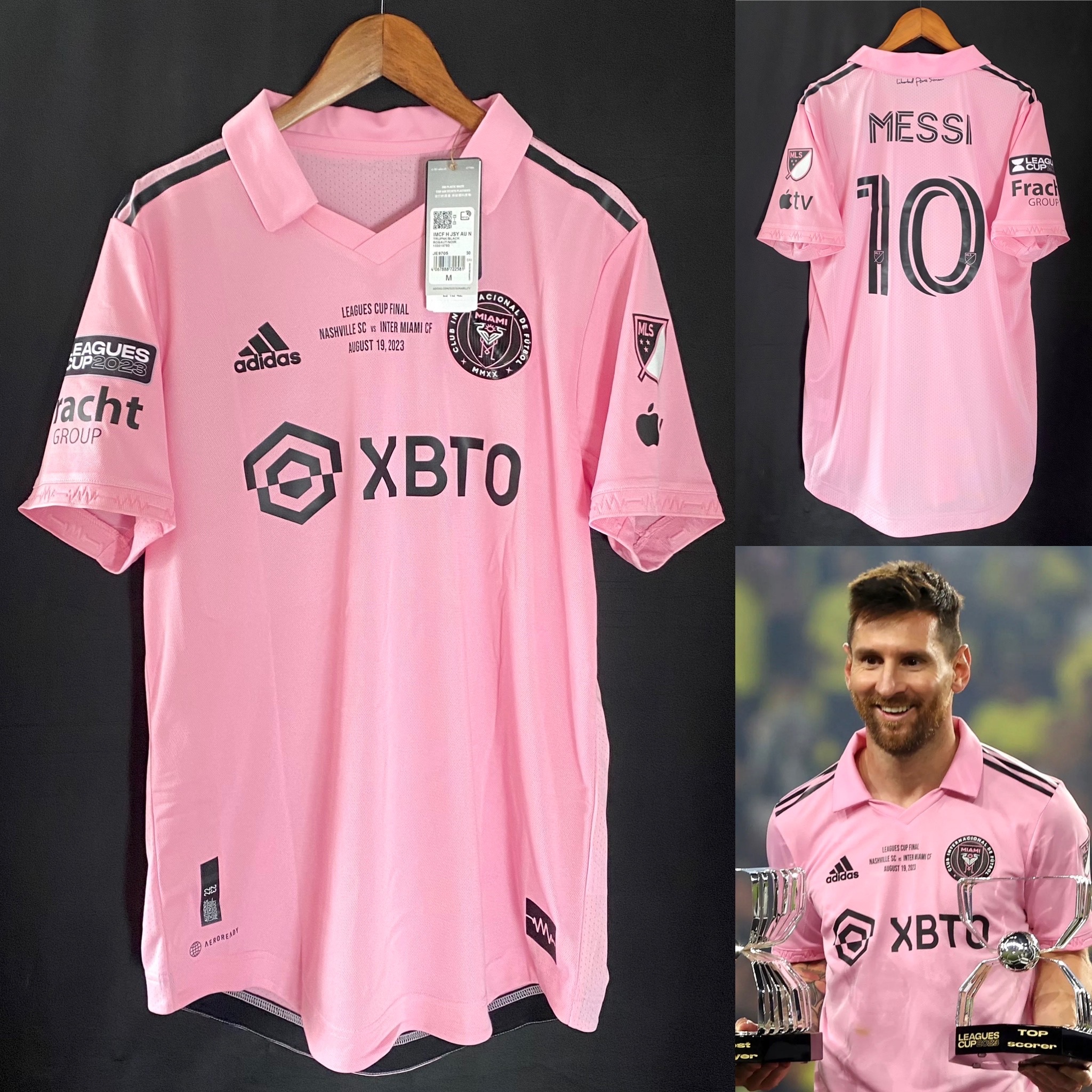 (球員版) 國際邁阿密 2023 Adidas 主場聯賽杯決賽球員版球衣 #10 MESSI