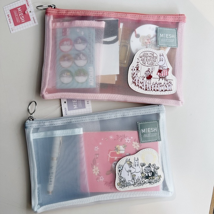 Moomin 細網筆袋 收納包 B6