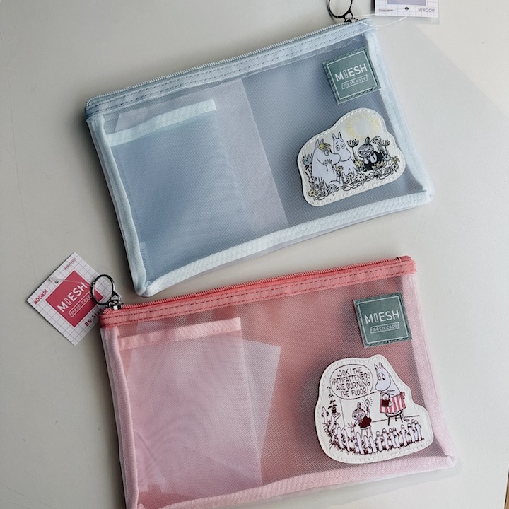 Moomin 細網筆袋 收納包 B6