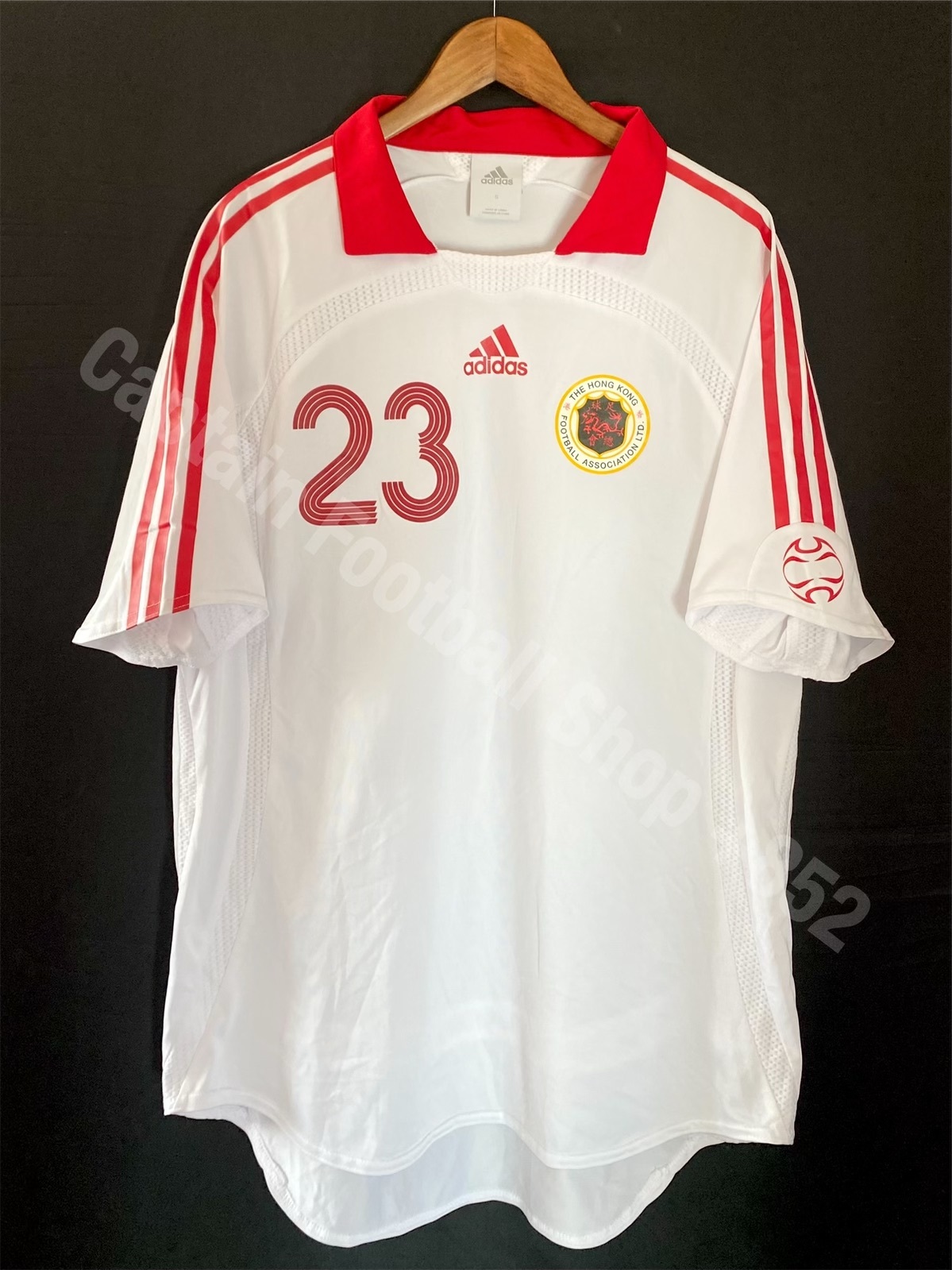 Hong Kong Football Team 2007 Adidas Away match worn shirt #23