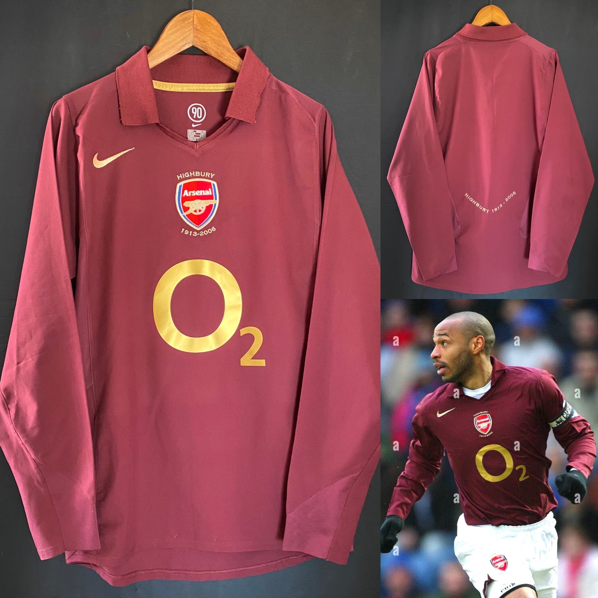 Arsenal 2005-2006 Highbury Nike L/S Home shirt