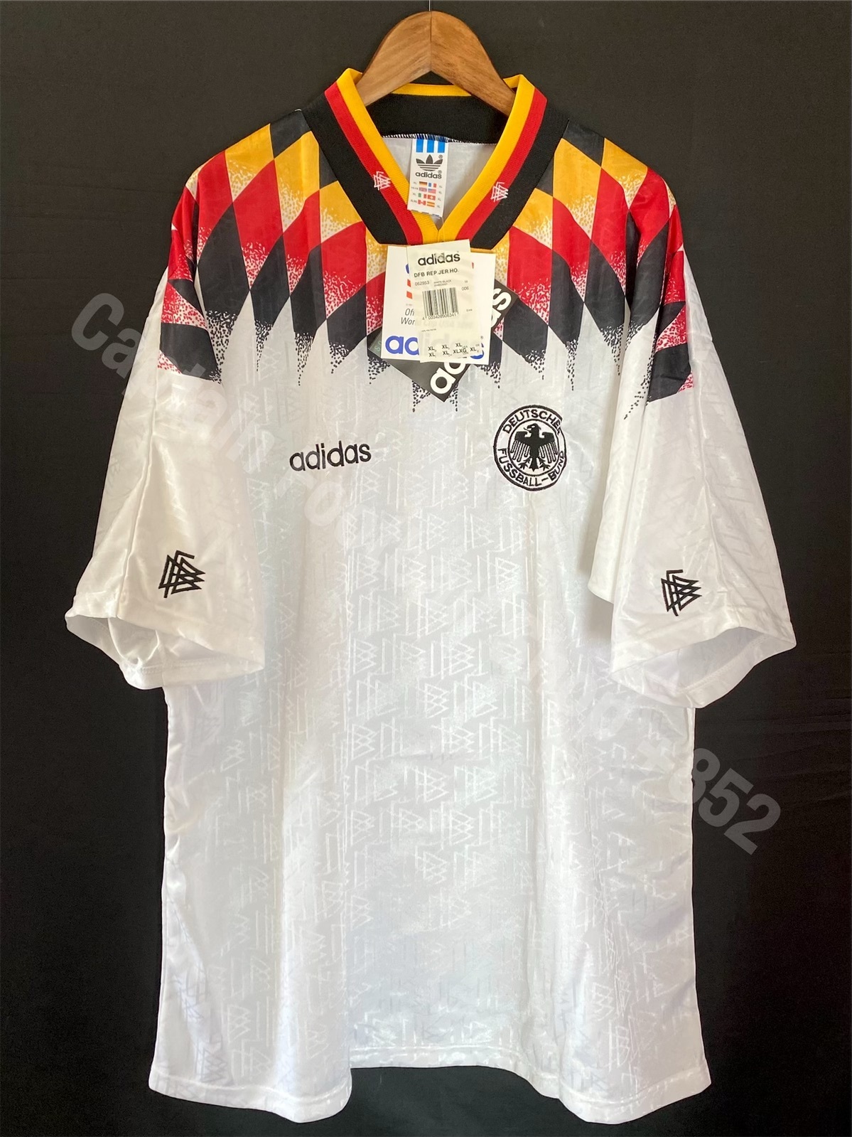 (全新有牌) 德國 1994 世界盃 Adidas 主場球衣