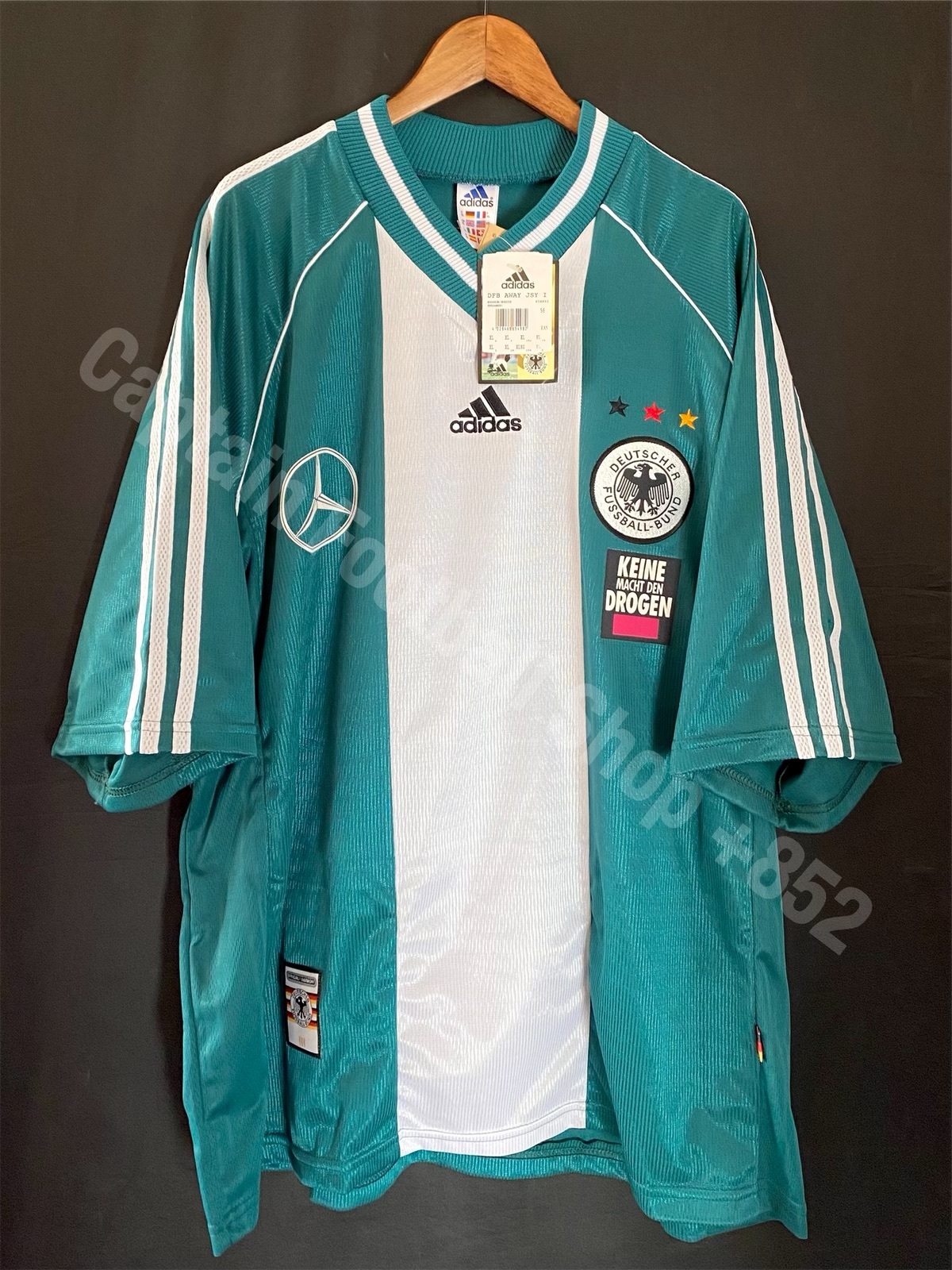 (球員版) 德國 1998 世界盃 Adidas 球員版作客球衣