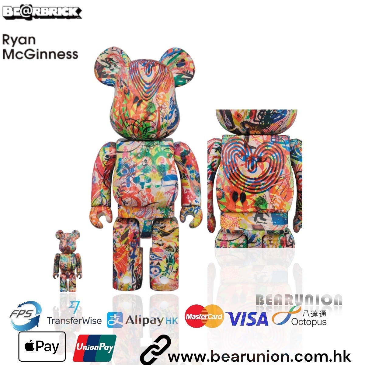 🥇現貨🥇Bearbrick 400% 100% mcginness