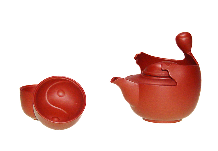 鹿港窯禮品館│紫砂陶-意象茶具組【太極】禮盒
