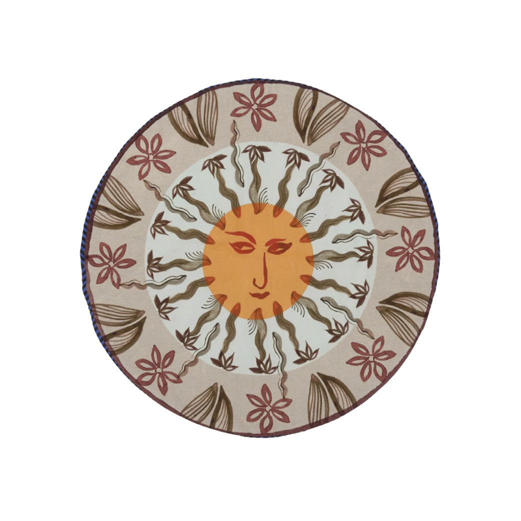 【Christian Lacroix】Zenith Fleuve 刺繡太陽圓形抱枕（預購）